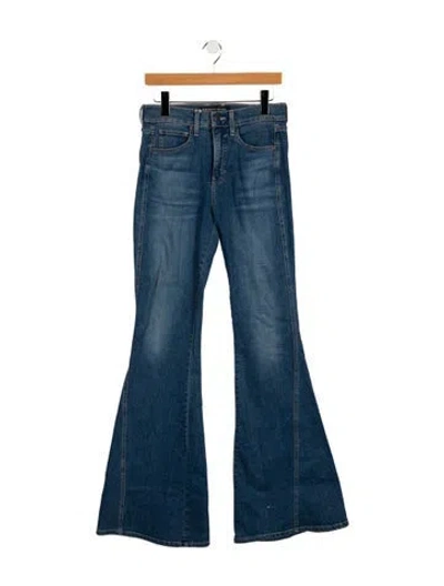 Pre-owned Veronica Beard High-rise Wide Leg Jeans In Blue
