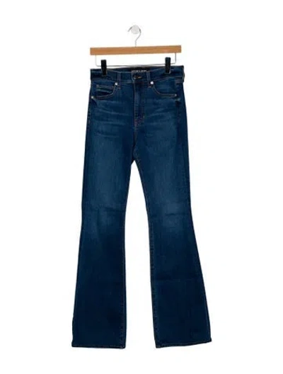 Pre-owned Veronica Beard High-rise Wide Leg Jeans In Blue