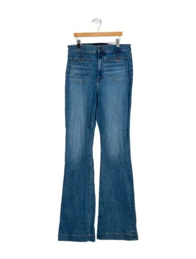 Pre-owned Veronica Beard High-rise Wide Leg Jeans In Blue