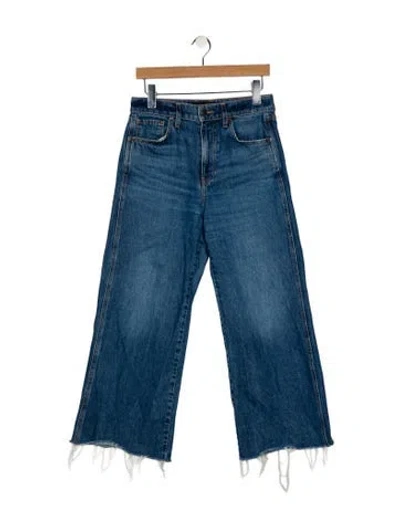 Pre-owned Veronica Beard High-rise Wide Leg Jeans In Blue