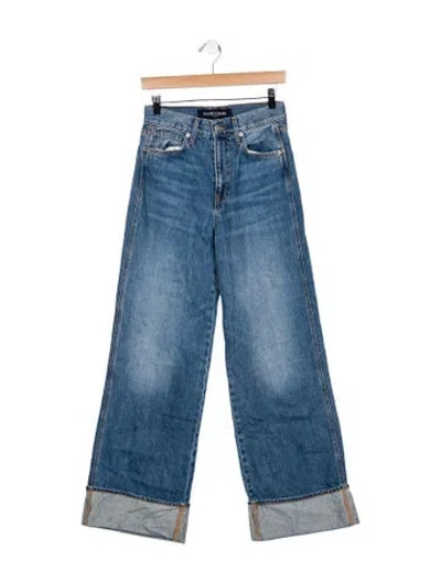 Pre-owned Veronica Beard High-rise Wide Leg Jeans In Blue