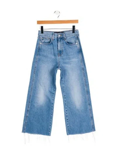 Pre-owned Veronica Beard High-rise Wide Leg Jeans In Blue