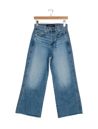 Pre-owned Veronica Beard High-rise Wide Leg Jeans In Blue