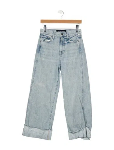 Pre-owned Veronica Beard High-rise Wide Leg Jeans In Blue