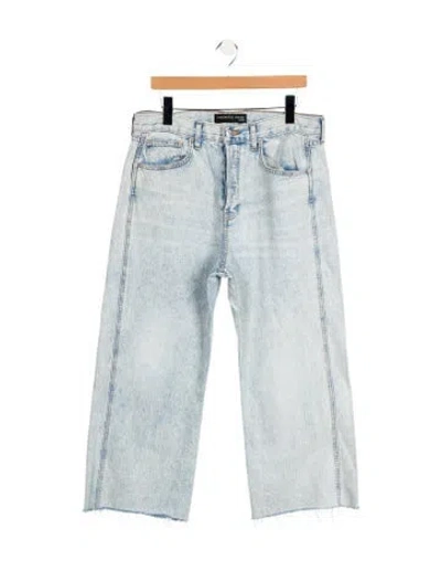 Pre-owned Veronica Beard High-rise Wide Leg Jeans In Blue
