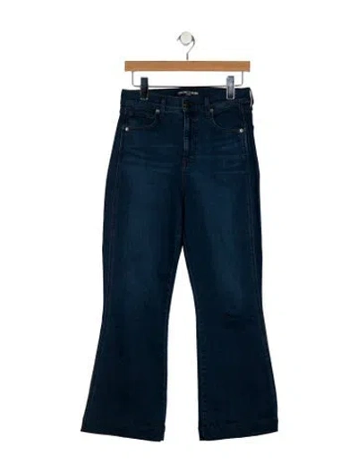 Pre-owned Veronica Beard High-rise Wide Leg Jeans In Blue