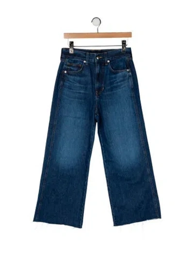 Pre-owned Veronica Beard High-rise Wide Leg Jeans In Blue