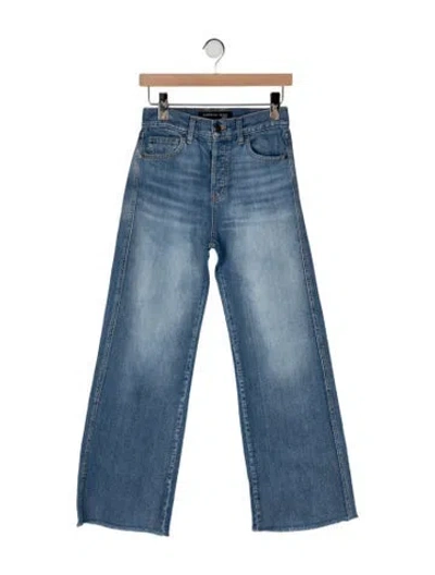 Pre-owned Veronica Beard High-rise Wide Leg Jeans In Blue
