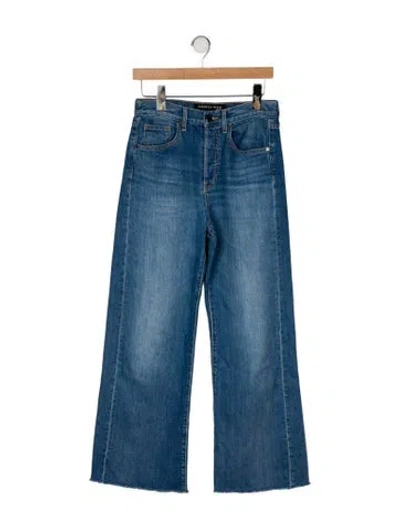 Pre-owned Veronica Beard High-rise Wide Leg Jeans In Blue