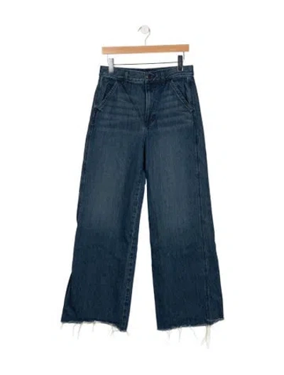 Pre-owned Veronica Beard High-rise Wide Leg Jeans In Blue