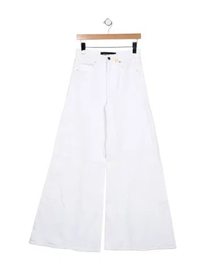 Pre-owned Veronica Beard High-rise Wide Leg Jeans In Blue