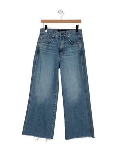 Pre-owned Veronica Beard High-rise Wide Leg Jeans In Blue