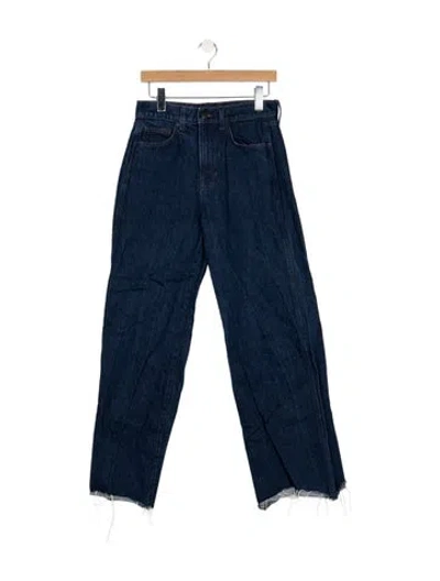 Pre-owned Veronica Beard High-rise Wide Leg Jeans In Blue