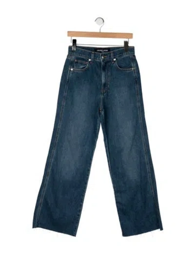 Pre-owned Veronica Beard High-rise Wide Leg Jeans In Blue