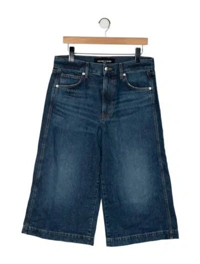 Pre-owned Veronica Beard High-rise Wide Leg Jeans In Blue