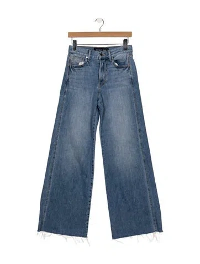 Pre-owned Veronica Beard High-rise Wide Leg Jeans In Blue