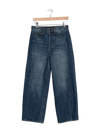 Pre-owned Veronica Beard High-rise Wide Leg Jeans In Blue