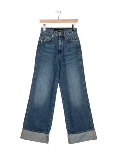 Pre-owned Veronica Beard High-rise Wide Leg Jeans In Blue