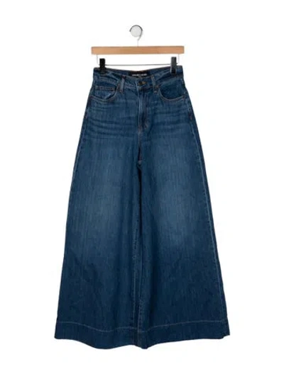 Pre-owned Veronica Beard High-rise Wide Leg Jeans In Blue