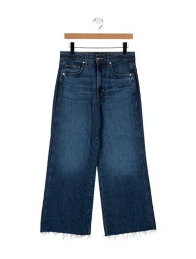 Pre-owned Veronica Beard High-rise Wide Leg Jeans In Blue