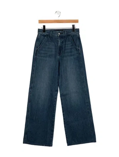 Pre-owned Veronica Beard High-rise Wide Leg Jeans In Blue