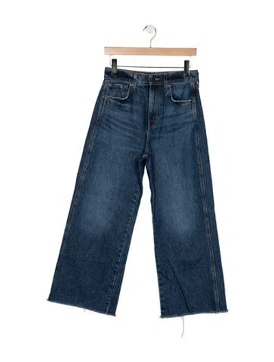 Pre-owned Veronica Beard High-rise Wide Leg Jeans In Blue