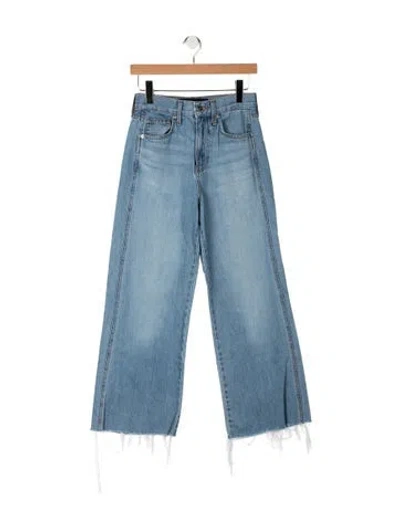 Pre-owned Veronica Beard High-rise Wide Leg Jeans In Blue