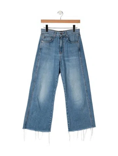 Pre-owned Veronica Beard High-rise Wide Leg Jeans In Blue
