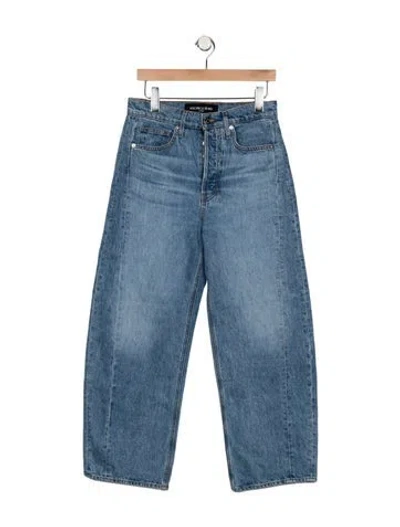 Pre-owned Veronica Beard High-rise Wide Leg Jeans In Blue