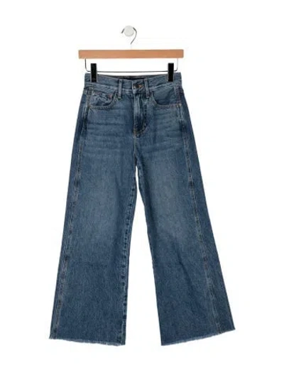 Pre-owned Veronica Beard High-rise Wide Leg Jeans In Blue