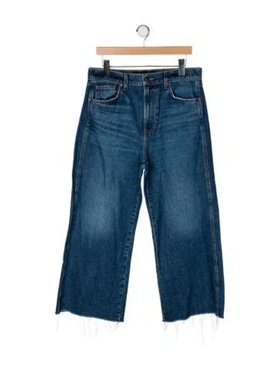 Pre-owned Veronica Beard High-rise Wide Leg Jeans In Blue