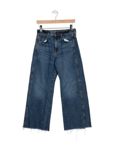 Pre-owned Veronica Beard High-rise Wide Leg Jeans In Blue