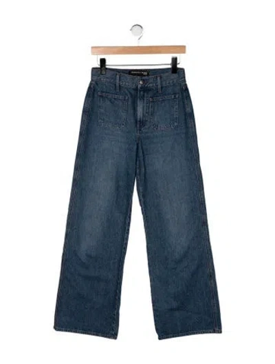 Pre-owned Veronica Beard High-rise Wide Leg Jeans In Blue