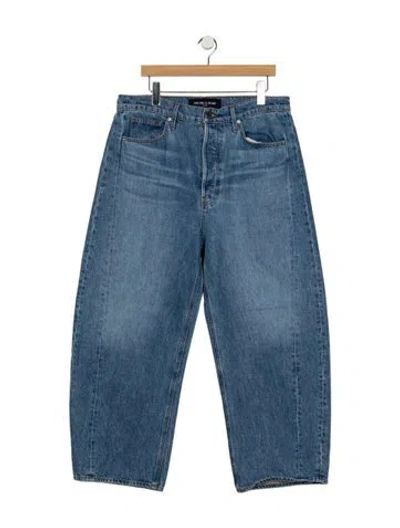 Pre-owned Veronica Beard High-rise Wide Leg Jeans In Blue