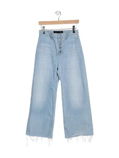 Pre-owned Veronica Beard High-rise Wide Leg Jeans In Blue