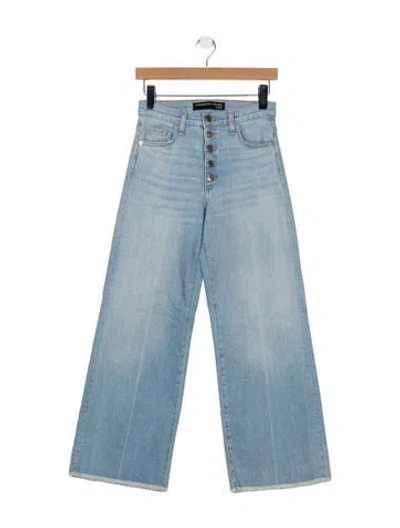 Pre-owned Veronica Beard High-rise Wide Leg Jeans In Blue