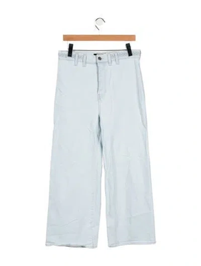 Pre-owned Veronica Beard High-rise Wide Leg Jeans In Blue