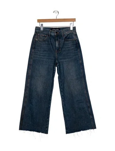 Pre-owned Veronica Beard High-rise Wide Leg Jeans In Blue