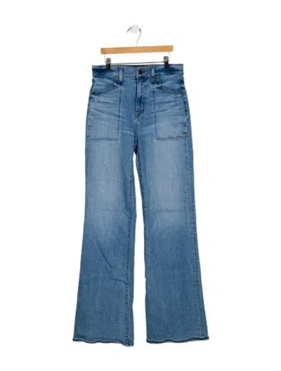 Pre-owned Veronica Beard High-rise Wide Leg Jeans In Blue