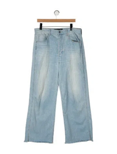 Pre-owned Veronica Beard High-rise Wide Leg Jeans In Blue