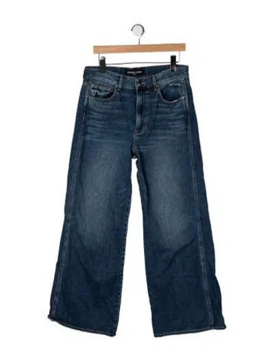 Pre-owned Veronica Beard High-rise Wide Leg Jeans In Blue