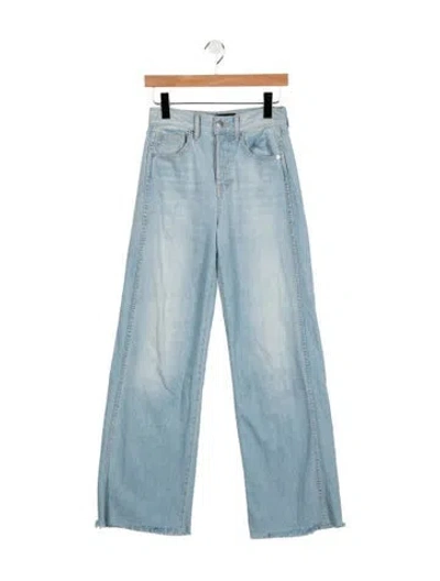 Pre-owned Veronica Beard High-rise Wide Leg Jeans In Blue