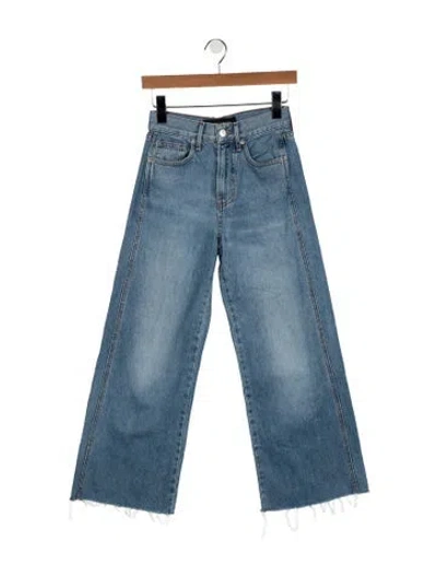 Pre-owned Veronica Beard High-rise Wide Leg Jeans In Blue
