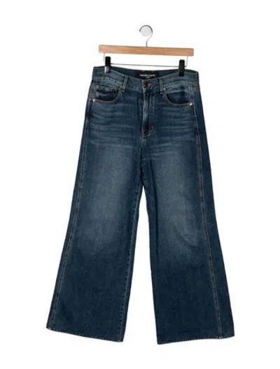 Pre-owned Veronica Beard High-rise Wide Leg Jeans In Blue