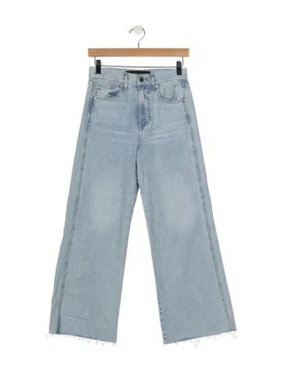 Pre-owned Veronica Beard High-rise Wide Leg Jeans In Blue