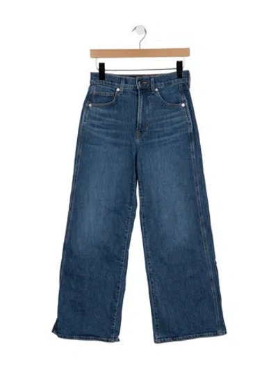 Pre-owned Veronica Beard High-rise Wide Leg Jeans In Blue