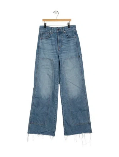 Pre-owned Veronica Beard High-rise Wide Leg Jeans In Blue