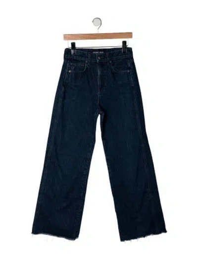 Pre-owned Veronica Beard High-rise Wide Leg Jeans In Blue