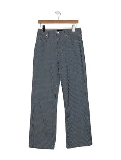 Pre-owned Veronica Beard High-rise Wide Leg Jeans In Blue