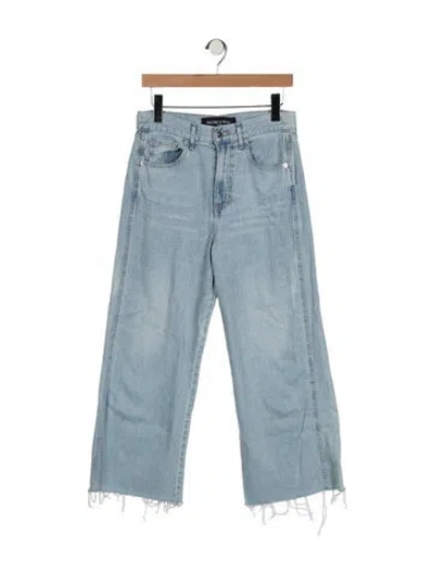 Pre-owned Veronica Beard High-rise Wide Leg Jeans In Blue